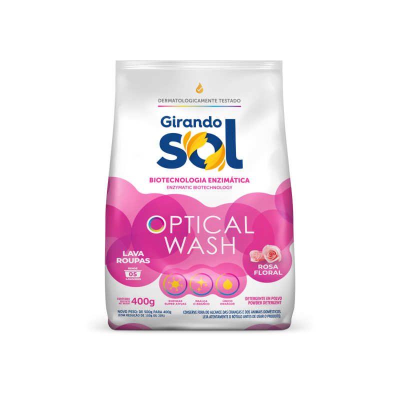 Detergente en Polvo - Rosa Floral 400G