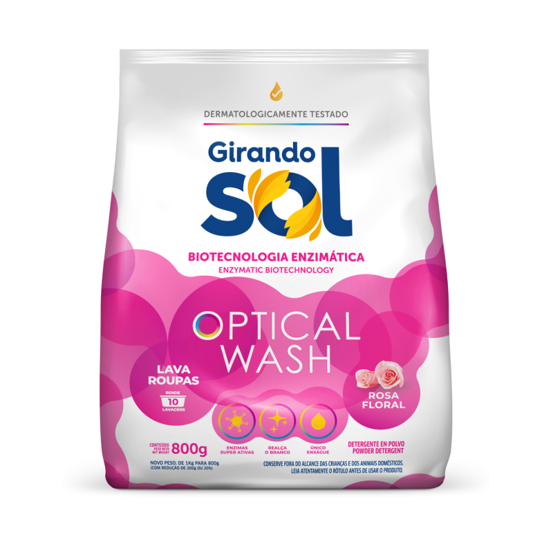 Detergente en Polvo - Rosa Floral 800G