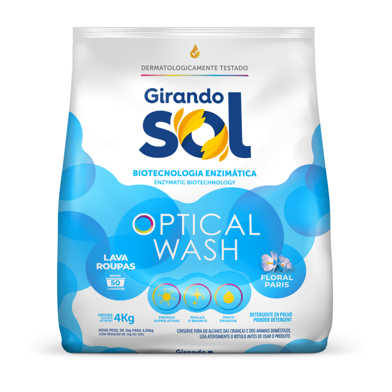 Detergente en polvo floral parís 4Kg
