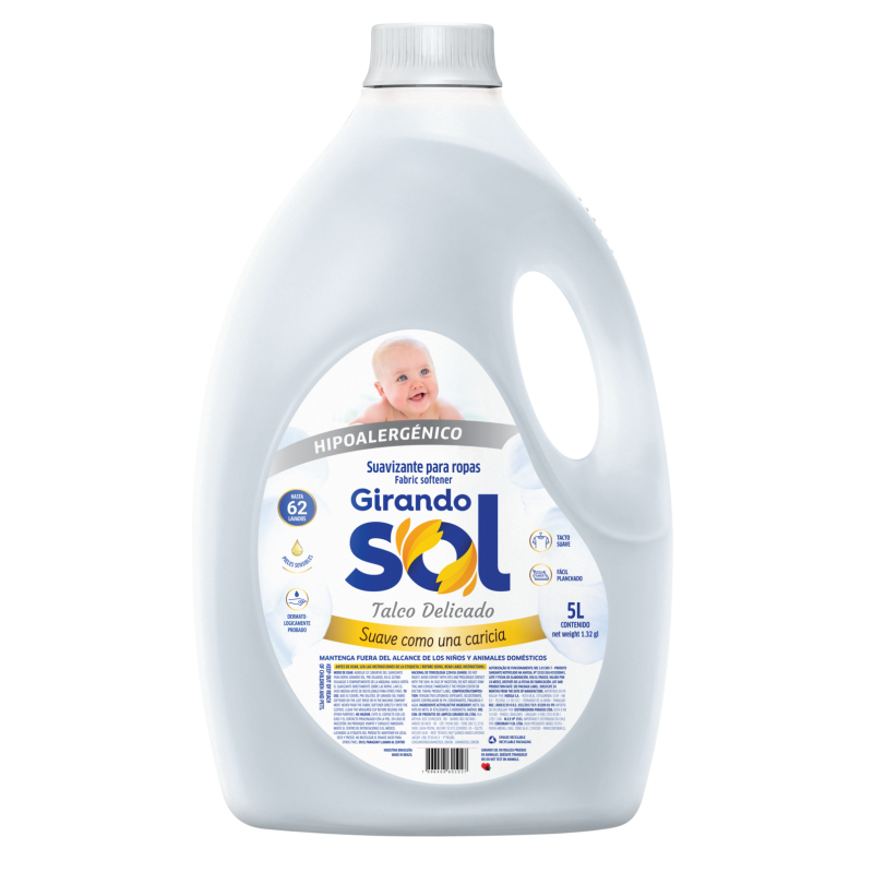 Suavizante de Ropa - Talco Delicado Hipoalergenico 5L